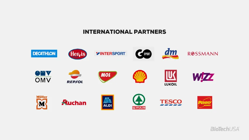 International partners and stores